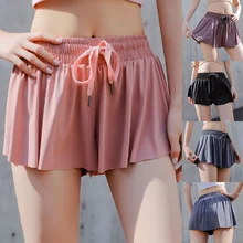 Женские спортивные шорты быстросохнущая тренировка бега трусцой для бега йоги свободные шорты милые женские шорты для фитнеса XR-Hot