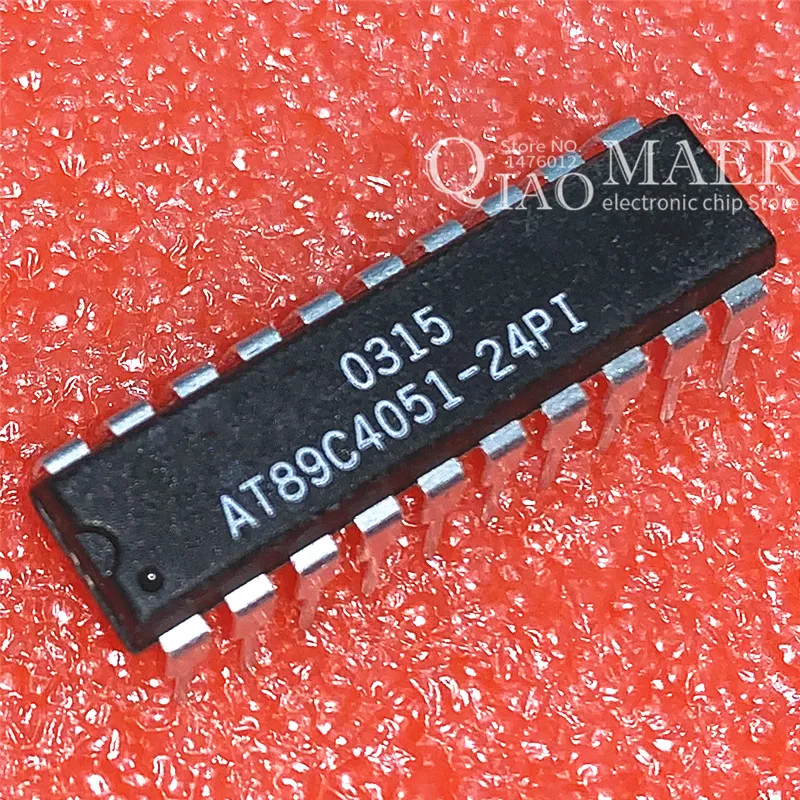 5 шт./лот AT89C4051-24PI AT89C4051-24PU AT89C4051 DIP IC MCU 8BIT 4KB флэш-20DIP 89C4051 AT89C4051-24PC |
