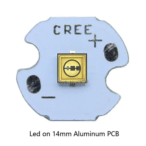 10 шт. UVC светодиодный лазерный диод 3535 275nm лампа SMD beads для уфл дезинфицирование оборудование 265nm 285nm 310nm насыщенного фиолетового ультрафиолетовый светильник 6V - Испускаемый цвет: On 14mm Aluminum PCB