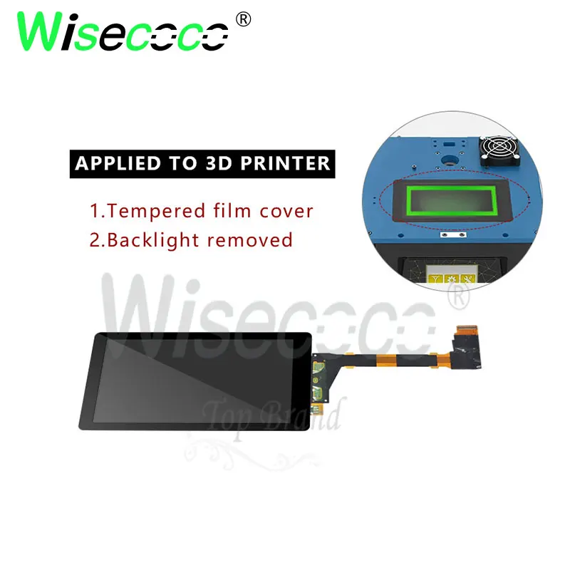 Wiscoco для 3D принтера часть DIY проект проектора 5,5 дюймов 2k без подсветки ЖК-экрана