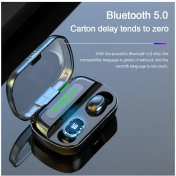 

Brand New And High Quality In-ear Q82 Wireless Binaural 5.0 Digital Display Mini Bluetooth Headset