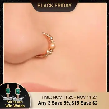 

Gold Filled/925 Silver Real Piercing Nose Ring Handmade Jewelry Punk Ring Charm Septum Hoop Jewelry Grillz Real Nose Ring