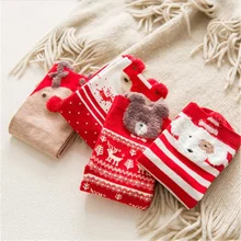 Красные хлопковые носки рождественские мягкие и удобные дышащие носки для девочек и женщин, осенне-зимние спортивные носки