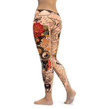 Legginsy damskie spodnie kompresyjne egzotyczne legginsy sportowe 2021 moda Gymwear Indoor Workout odzież dziewczyna rajstopy spodnie S ~ 2XL tanie i dobre opinie gossina Kostek CN (pochodzenie) Podnoszące tyłek HIGH SEAM W stylu indie folk spandex NYLON Spandex(10 -20 ) leggings
