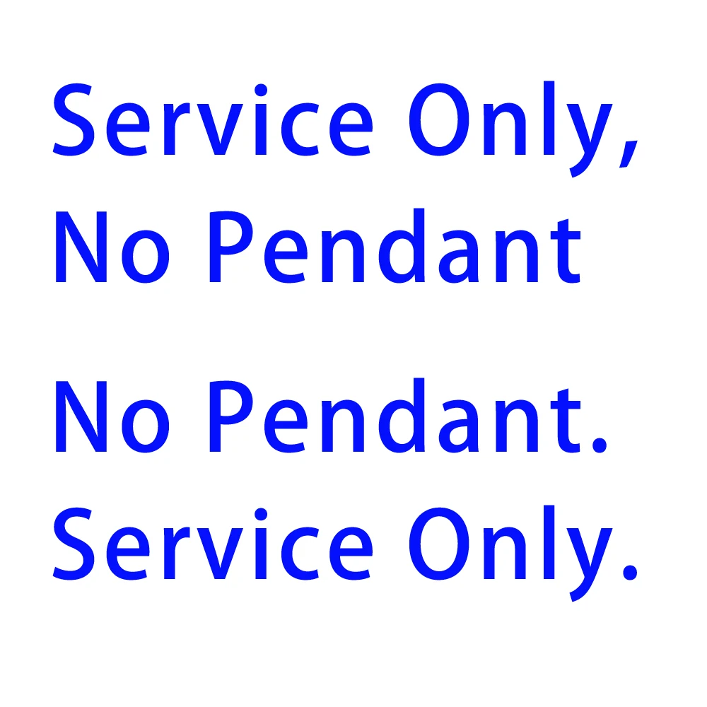 Engraving Service Only, You need to buy Pendant Firstservice meter