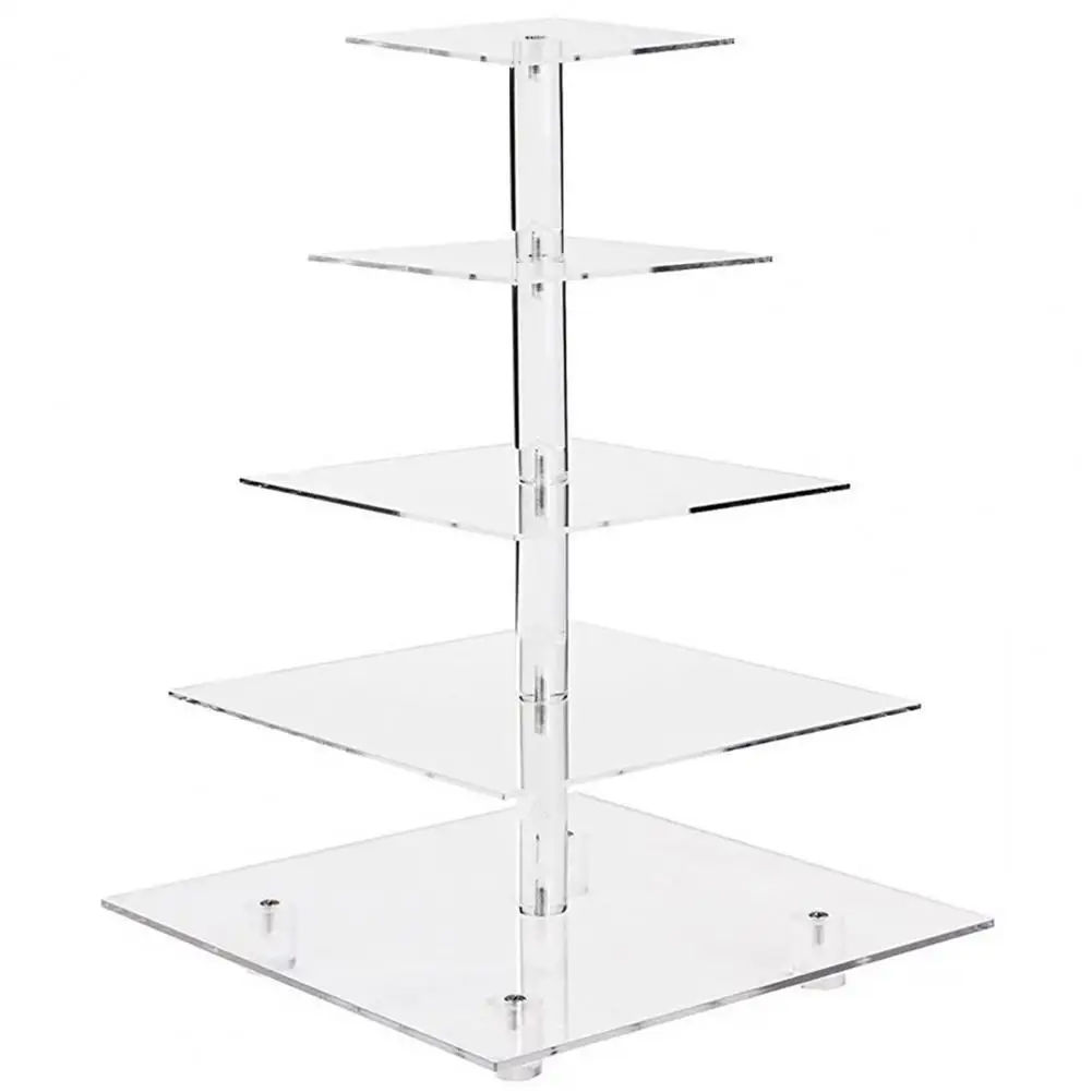 Acrylic Cupcake Tower 5 Tier Cupcake Stands Acrylic Dessert Stand