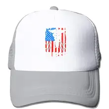 Мужская кепка для водителя грузовика с американским флагом, Мужская кепка с регулируемой сеткой, модная кепка для водителя грузовика