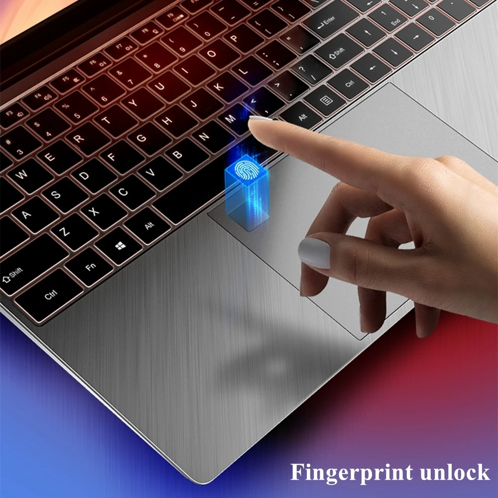 LHMZNIY 15.6 inch Notebook Fingerprint unlock Intel Core I3 5005U 8GB RAM laptop 256GB 512GB 1TB SSD Gaming notebook WiFI Webcam