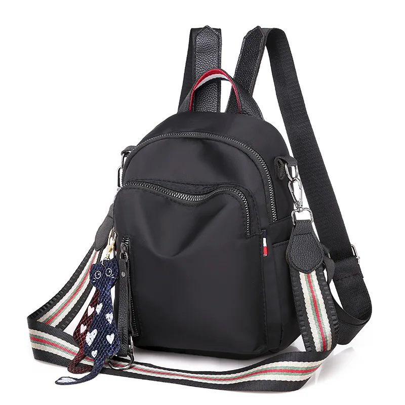 Стиль Женская сумка рюкзак студенческий стиль Оксфорд Повседневный медведь кулон рюкзак поколение жира