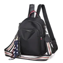 Стиль Женская сумка рюкзак студенческий стиль Оксфорд Повседневный медведь кулон рюкзак поколение жира