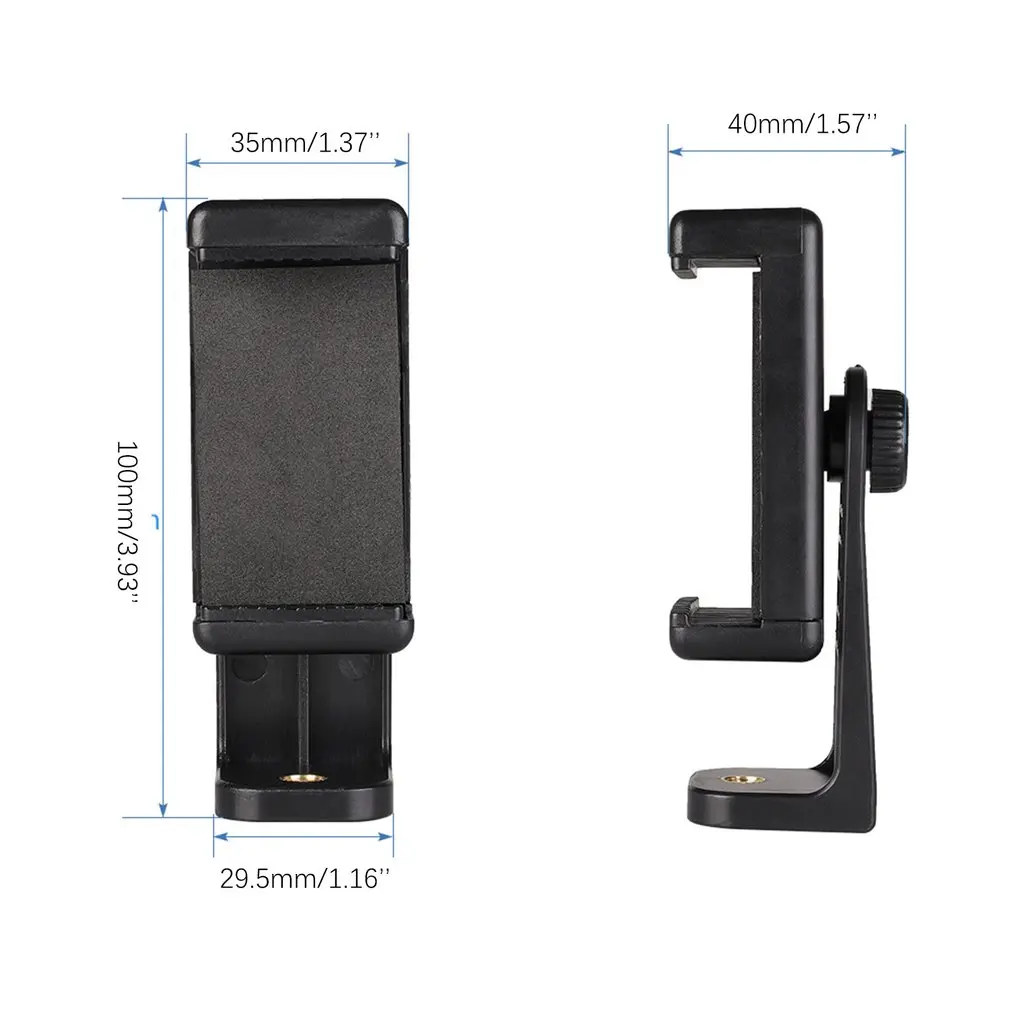 Tripod Mount Adapter Cell Phone Clipper Holder Vertical 360 Tripod Stand for iPhone for xiaomi for Camera Lazy Holder dropship