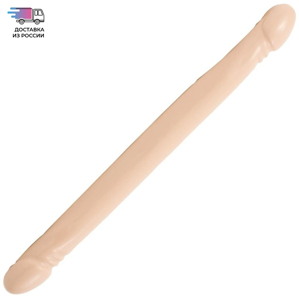 Двусторонний фаллоимитатор Doc Johnson Double Header Dong 18&quot телесный | Красота и здоровье