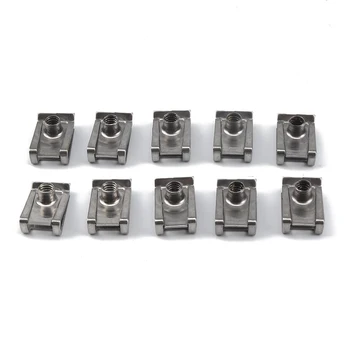 

80pcs M4 M5 M6 M8 Spring Clamp Kit Clip Nuts Stainless Steel U Shape Motorcycle Set M4 M5 M6 M8 Spring