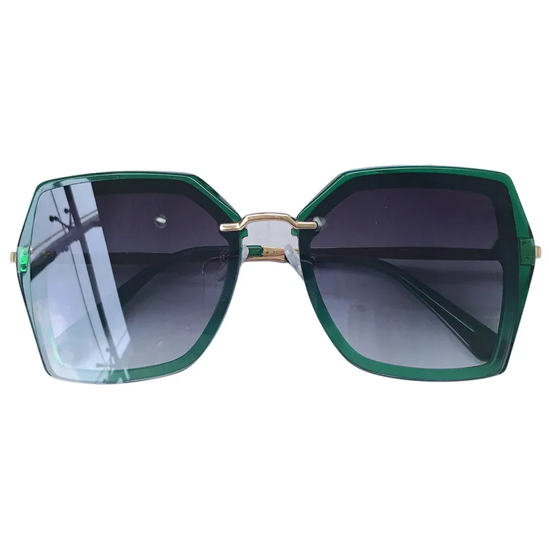 No2 Sunglasses Летние Квадратные Солнцезащитные очки Модные женские неравномерные оправа оттенки без оправы УФ 400 очки градиентные цветные солнцезащитные очки feminin - Цвет линз: No2 Sunglasses