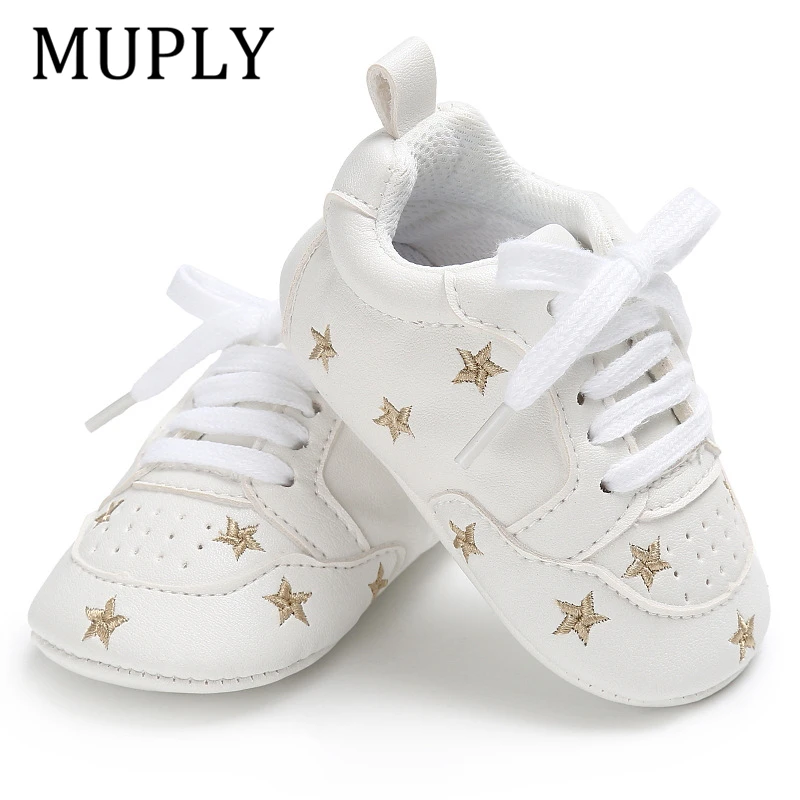 Baby Shoes First-Walkers Heart-Star Newborn Toddler Baby-Boys-Girls Soft-Sole Infant