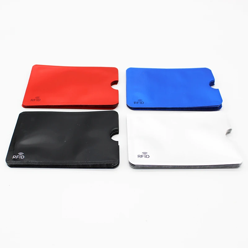 High quality Anti Degaussing Theft Ultra Thin Bank Card Cover New Anti Rfid Blocking Reader Lock Card Holder ID Credit Case wallet card holder card holder credit card holder id card holder
