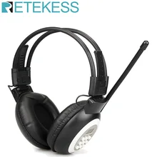 Retekess tr101 fm fone de ouvido receptor rádio sem fio fone de ouvido receptor para conferência interpretação simultânea