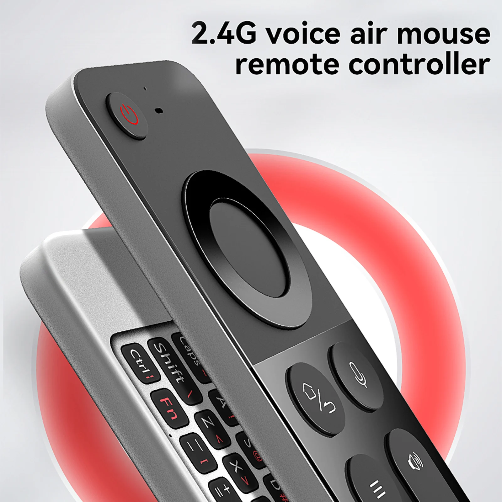 W3 2.4G Air Mouse Wireless Keyboard Voice Control IR Learning Remote Controller 6-Axis Motion Sensing for Smart TV TV BOX