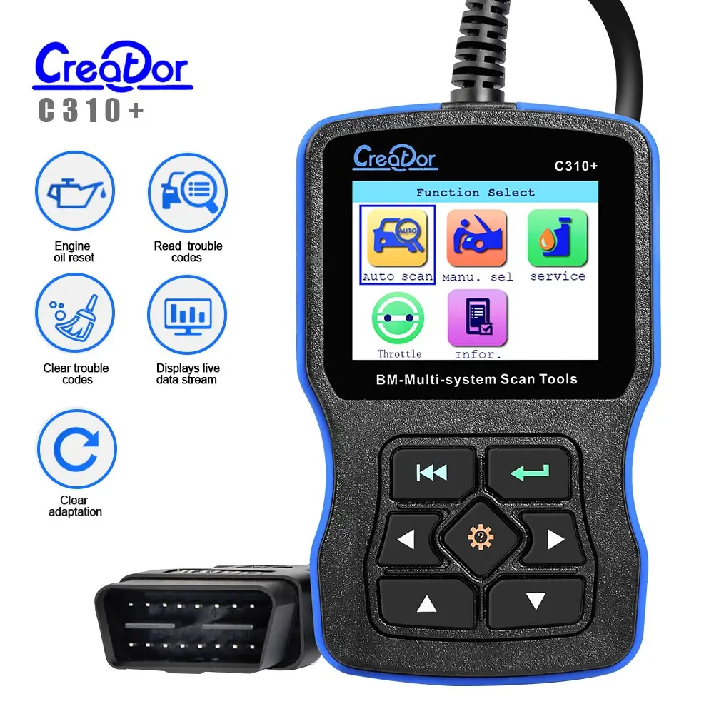 best car inspection equipment Creator C310+ For BMW Multi System Scan Tool V11.7 Free Update Online Creator C310+ Scanner C310+ Scanner C310+ System Scanner buy car inspection equipment