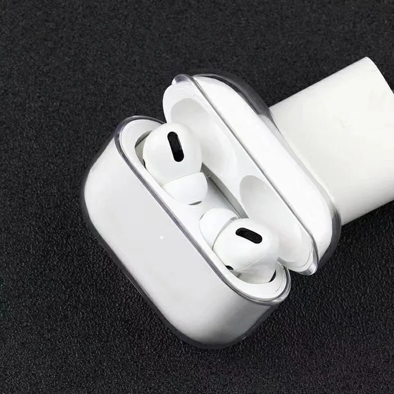 3D чехол для наушников для Airpods Pro чехол силиконовый чехол с милым котом медведем для Apple Air pods 3 Pro Чехол Earpods/ремешок для наушников - Цвет: clear case