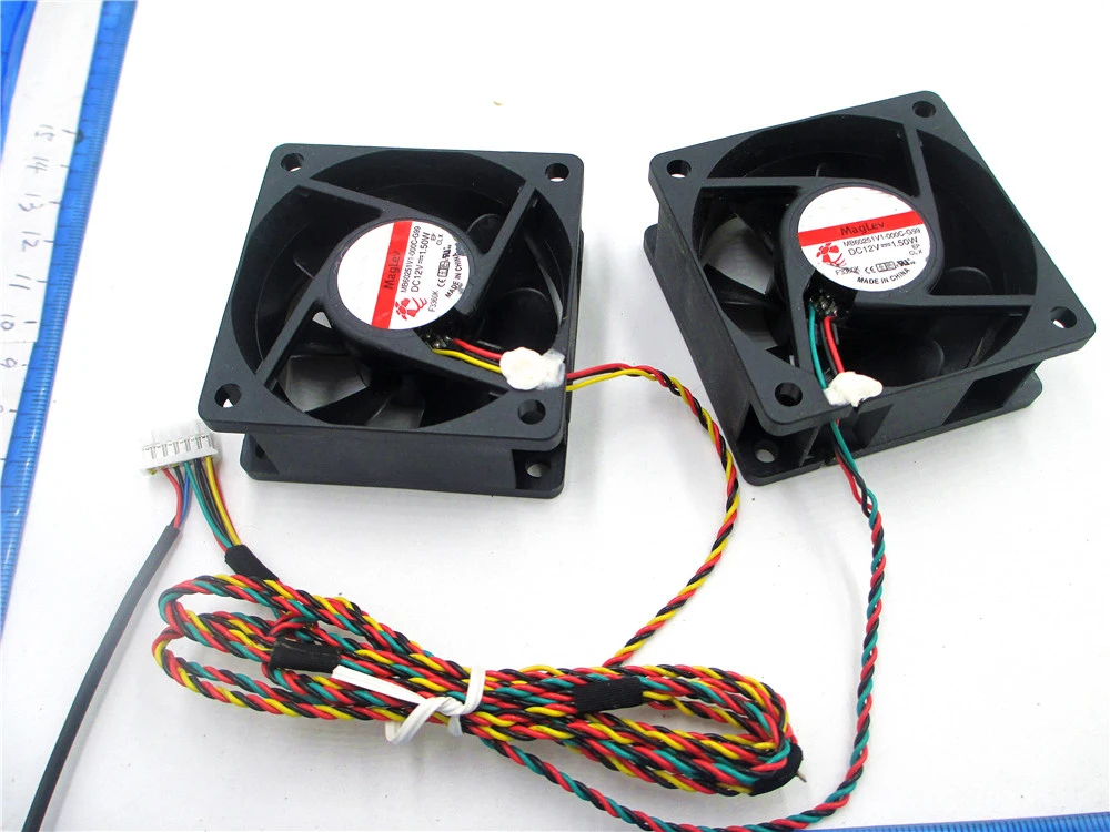 2 шт. новый вентилятор для Φ 1 5 W MB60251V1 000C G99 44 12V 6025 60x60x25