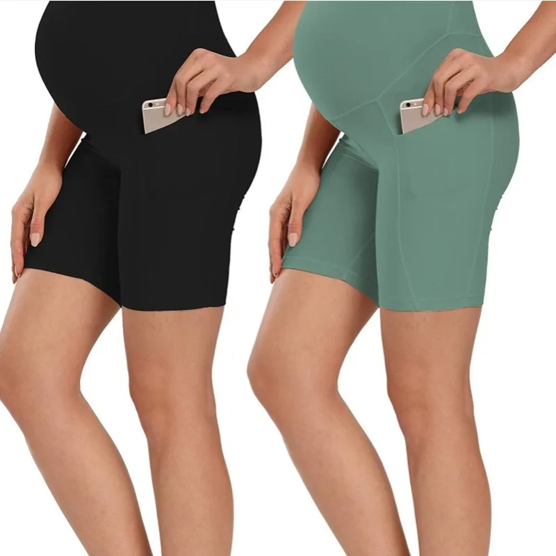 Plus Size Maternity Athletic Shorts