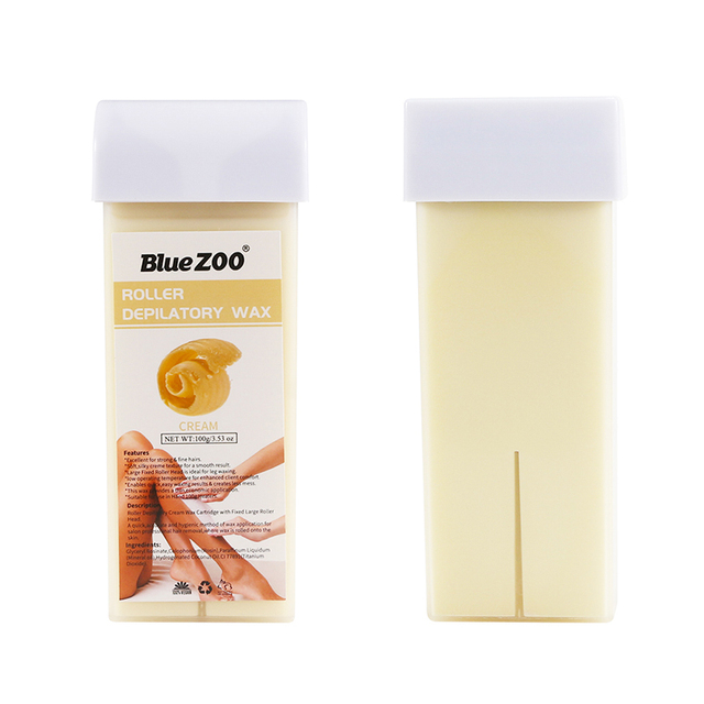 Natural Depilatory Beeswax Strips Hot Wax Machine Dedicated Beeswax Green Tea Aloe Extract Gently Hair Removal Wax TSLM2