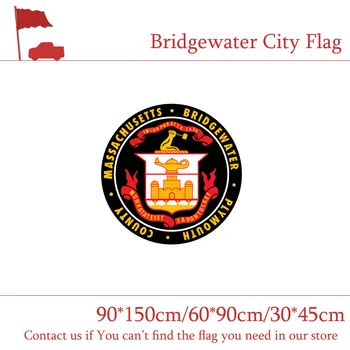 

15PCS Flag Bridgewater City Flag 90*150cm 60*90cm * Massachusetts Polyester 30*45cm Car Flag for Home Decoration Outlast Printed