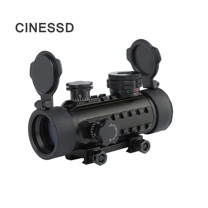 

New 1Ã—Red Dot Scope Railway Tactical Reflective Scope Rifle Mirror Hunting Airsoft Scope Optical Sight Holographic Mirror