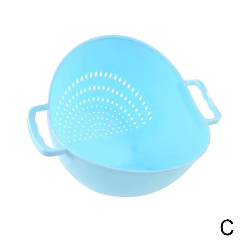 GJ Creative Rice Washer Strainer Kitchen Tools Fruits Vegetable Cleaning Container Basket Kitchen Accessories Kitchen Gadgets - Цвет: C