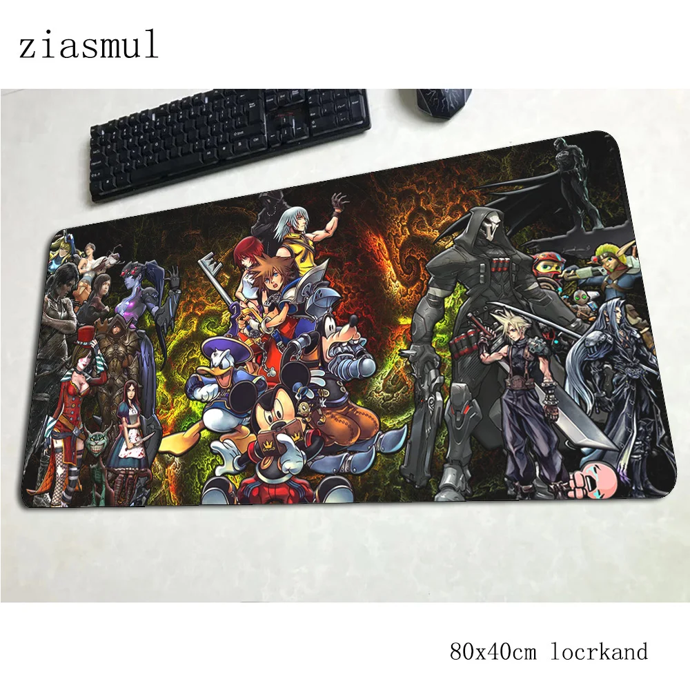 Kingdom hearts коврики 800x400x3 мм домашний игровой коврик для мыши большая клавиатура Коврик для мыши модный ноутбук аксессуары для геймеров коврик для мыши