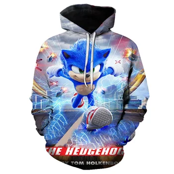 

Super children's clothing T-shirt Sonik boys and girls clothing long sleeve super children's clothing hoodie children's clothing