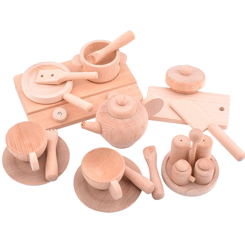 Игрушка Woo деревянная имитация китайского чайного сервиза игровой домик над