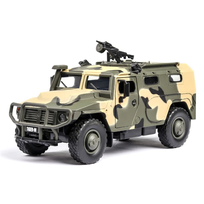 MEOA новая модель бронированного автомобиля из сплава тигра 1:32 SPM-2 с высокими игрушечные фары/звуковая функция вытягивания Diecasts & Toy Vehicles