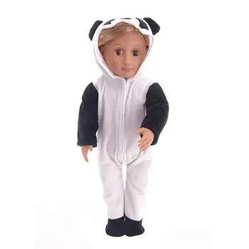 

1Pcs Cute Cartoon Panda Shape Pajamas Doll Clothes for 18 Inches Girl Doll