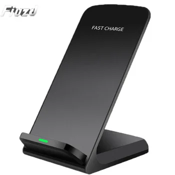 

Fiuzd Qi 10W Wireless Charger Stand 2-Coils Quick Wireless Charging Dock Station For iPhone X XS XR Samsung S9 S8 S7 Xiaomi