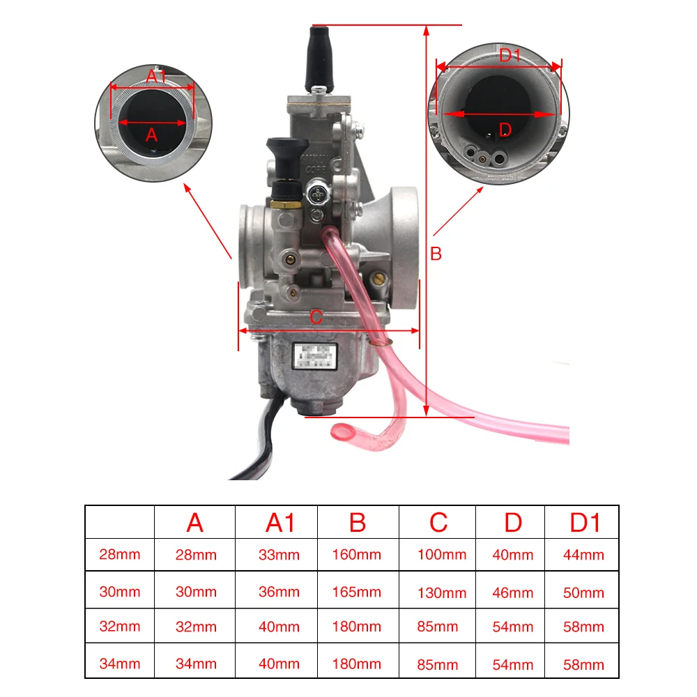 ZSDTRP Карбюратор Комплект для Mikuni TM28 TM30 TM32 TM34 ATV мотоцикл Yamaha DT200S TMX30 плоский скользящий карбюратор