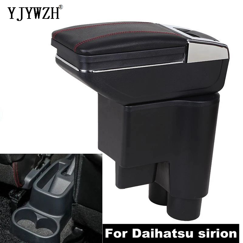 Online Armlehne box Für Daihatsu sirion USB Lade heighten Doppel schicht zentralen Speicher inhalt tasse halter aschenbecher auto zubehör