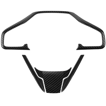 

Carbon Fiber Style Steering Wheel Trims Interior Decoration Sticker for Honda Civic 2020 2019 2018 2017 2016