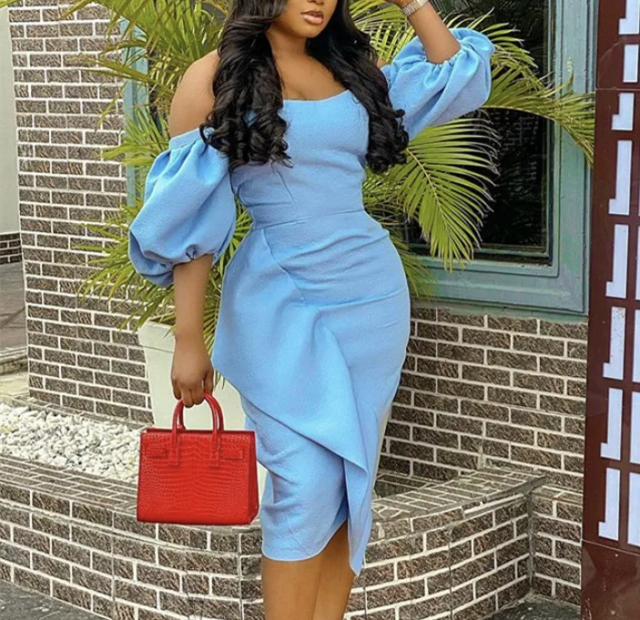 Women Dresses Bodycon Off Shoulder Ruffle Slim Lanterm Sleeves Party Celebrate Fashion Nightclub Female Package Hip Vestidos New Women Dresses Bodycon Off Shoulder Ruffle Slim Lanterm Sleeves Party Celebrate Fashion Nightclub Female Package Hip Vestidos New