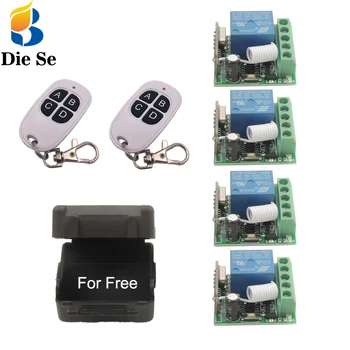 

433MHz Universal Wireless Remote Switch DC12V 10A 1CH rf Relay and Transmitter for Remote Light/led/Lamp/Home appliance Control