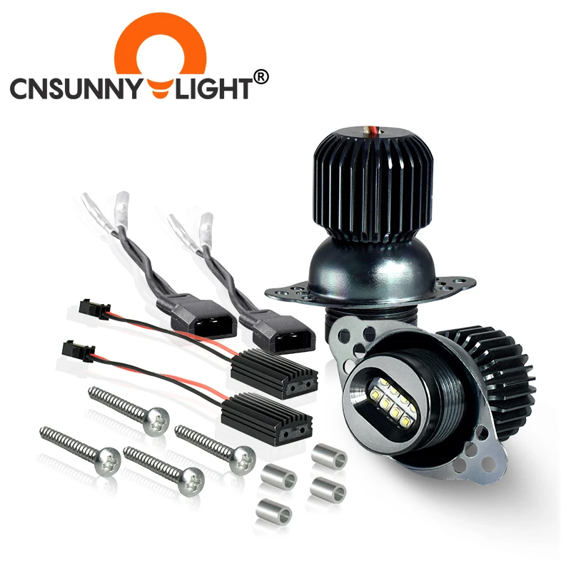 

CNSUNNYLIGHT 2PCS 80W/Bulb Angel Eyes Canbus LED Marker Ring Light Bulb For BMW E90 E91 325i 325xi 328i 328xi 330i 335i 335xi