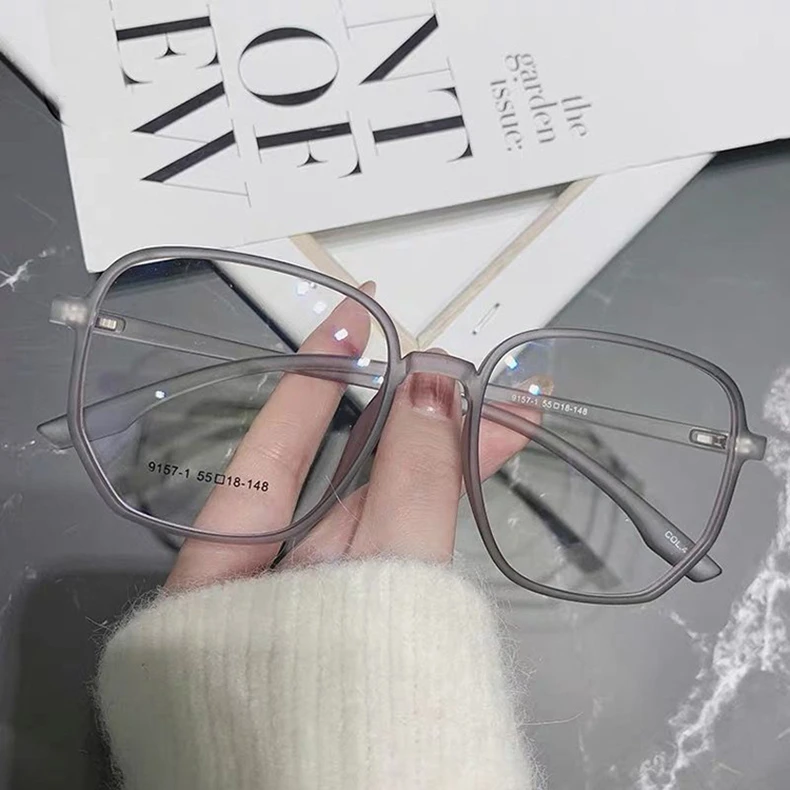 Fashion Transparent Computer Glasses Frame Women Men Anti Blue Light Square Eyewear Blocking Glasses Spectacle Eyeglasses Trend (1)