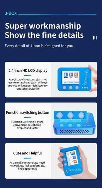 Jc J-box Jail Break Box Programmer For Iphone 6 To X For Ipad 5 To 12.9  Wi-fi And Bluetooth Address Retrieve - Repair Tool Sets - AliExpress