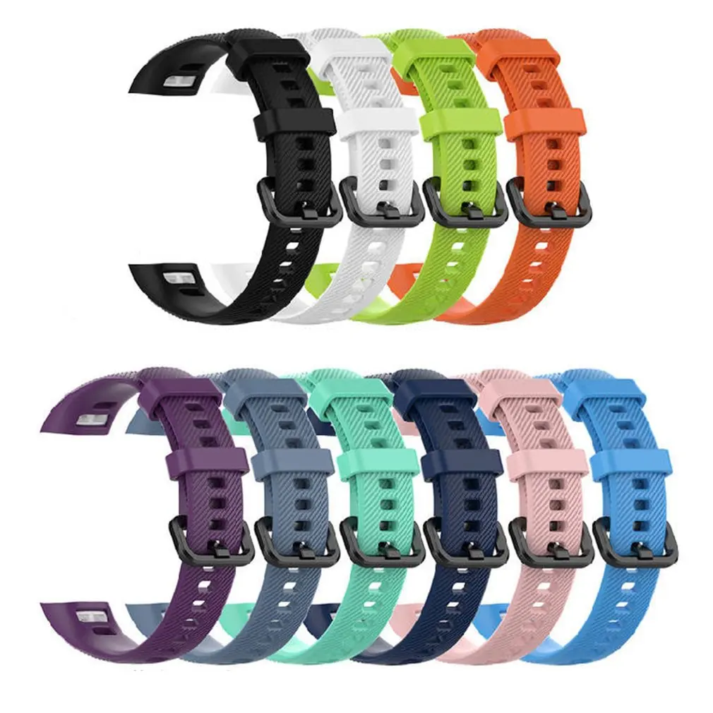 Silikon Bilek ремешок для huawei Honor Band 5 Стандартный Смарт-Браслет спортивный сменный ремешок браслет ремень