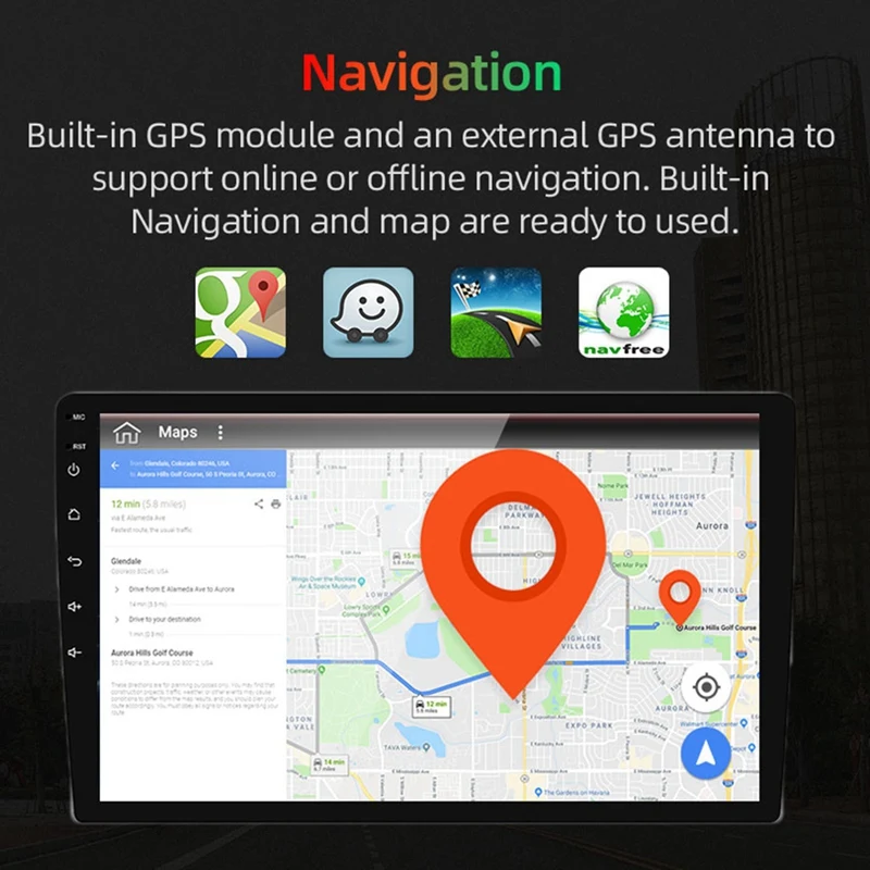 2Din Android 9,0 4G+ 64G PX6 шестиядерный автомобильный Радио Стерео gps навигация мультимедийный плеер Автомобильный Универсальный wifi Bluetooth аудио видео