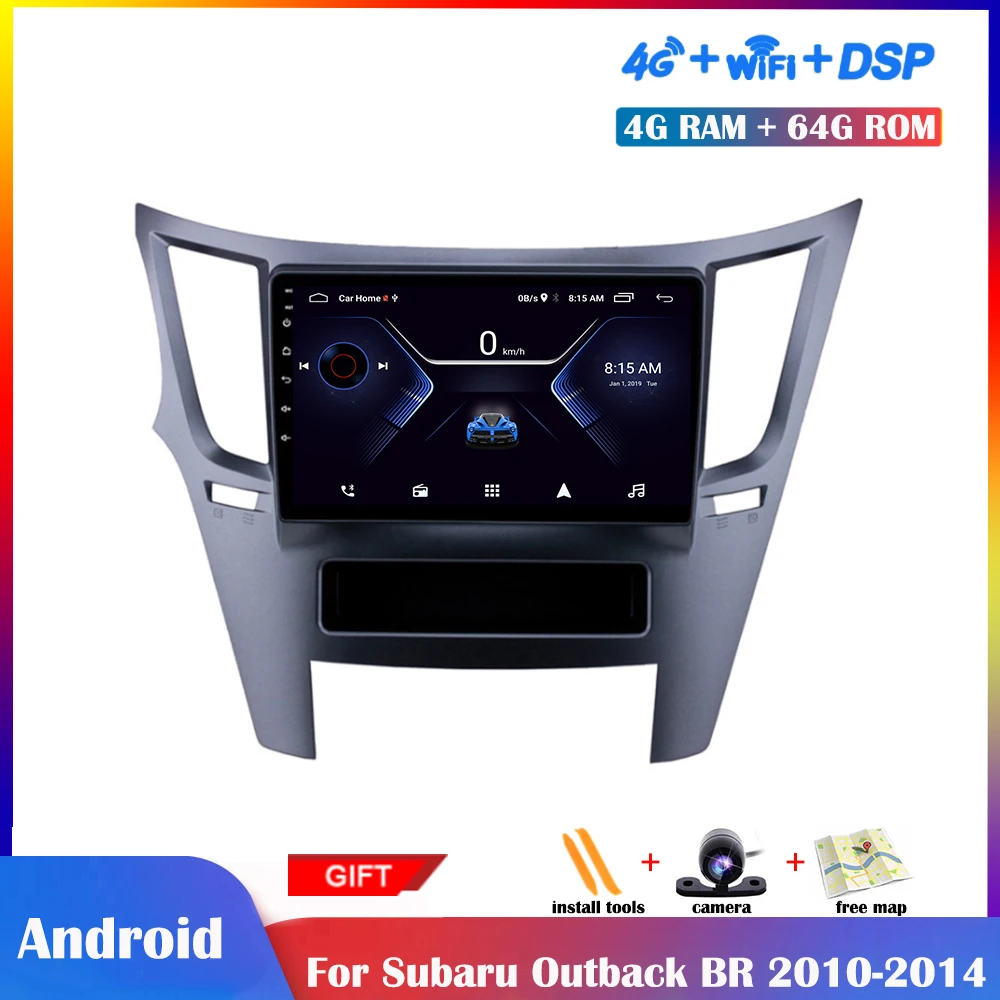 9-дюймовый IPS экран Android мультимедийный плеер для Subaru Outback Legacy BR BM 2010-2014