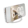 ABS 1 Set Useful Snooze Table Mirror Clock Fashion Alarm Clock Digital  for Office 1