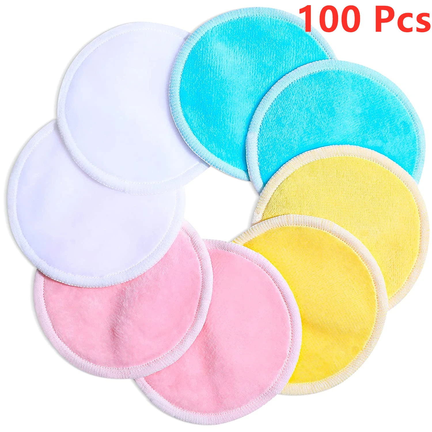 

New Reusable Makeup Remover Pads| Bamboo Fiber Organic Cotton Pads Face| Face Cleaner Zero Waste Washable| for All Skin Types