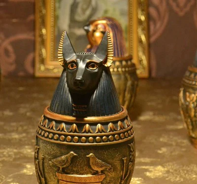 small dog 10X21CM Урна для домашних животных египетский фараон стиль погребальные принадлежности для домашних животных больших и средних собак урна распечатка - Цвет: small dog 10X21CM
